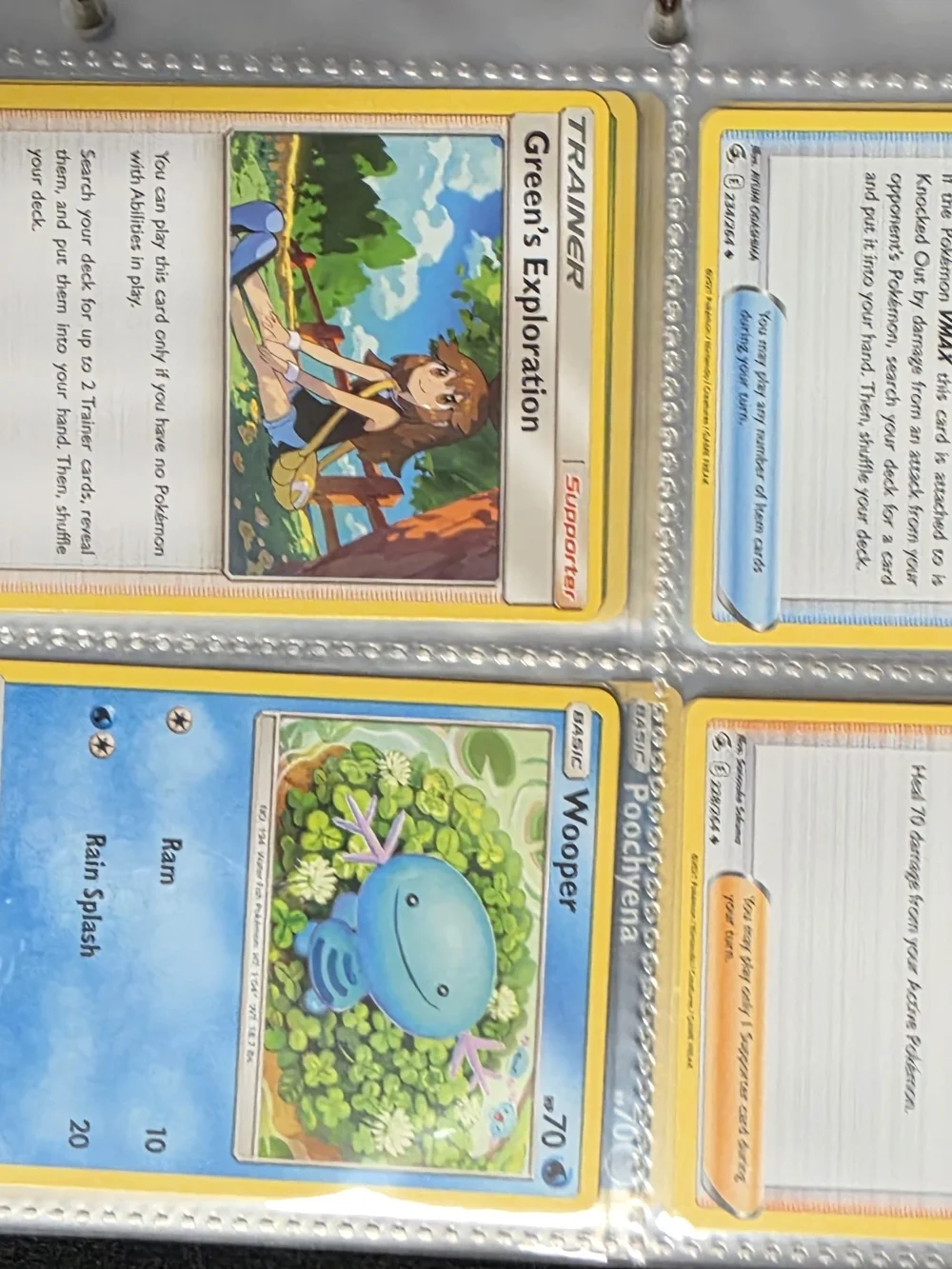 Pokemon Red and Blue Pokemon Card Binder And 53 Pokemon Cards.